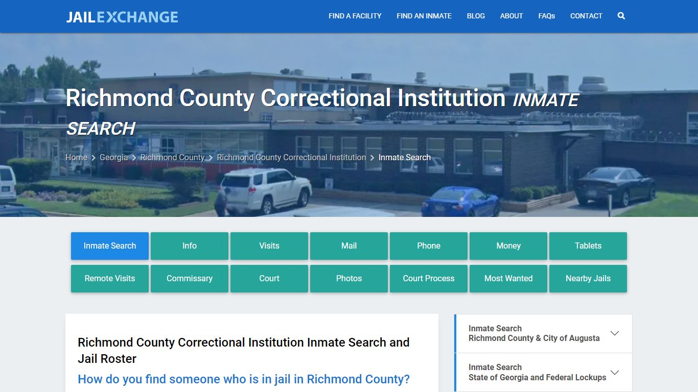 Inmate Search: Roster & Mugshots - Richmond County Correctional ...